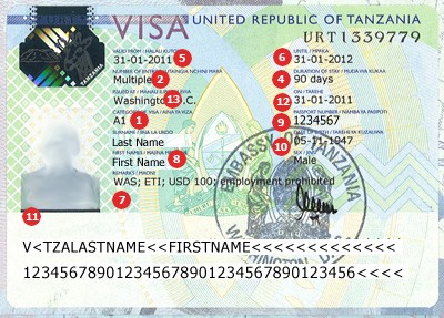 Visum Tanzania
